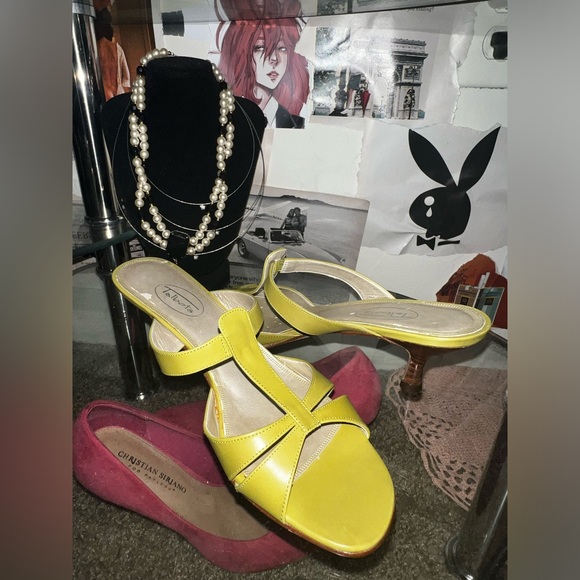 Green Kitten heels - Picture 5 of 5